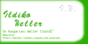 ildiko weller business card